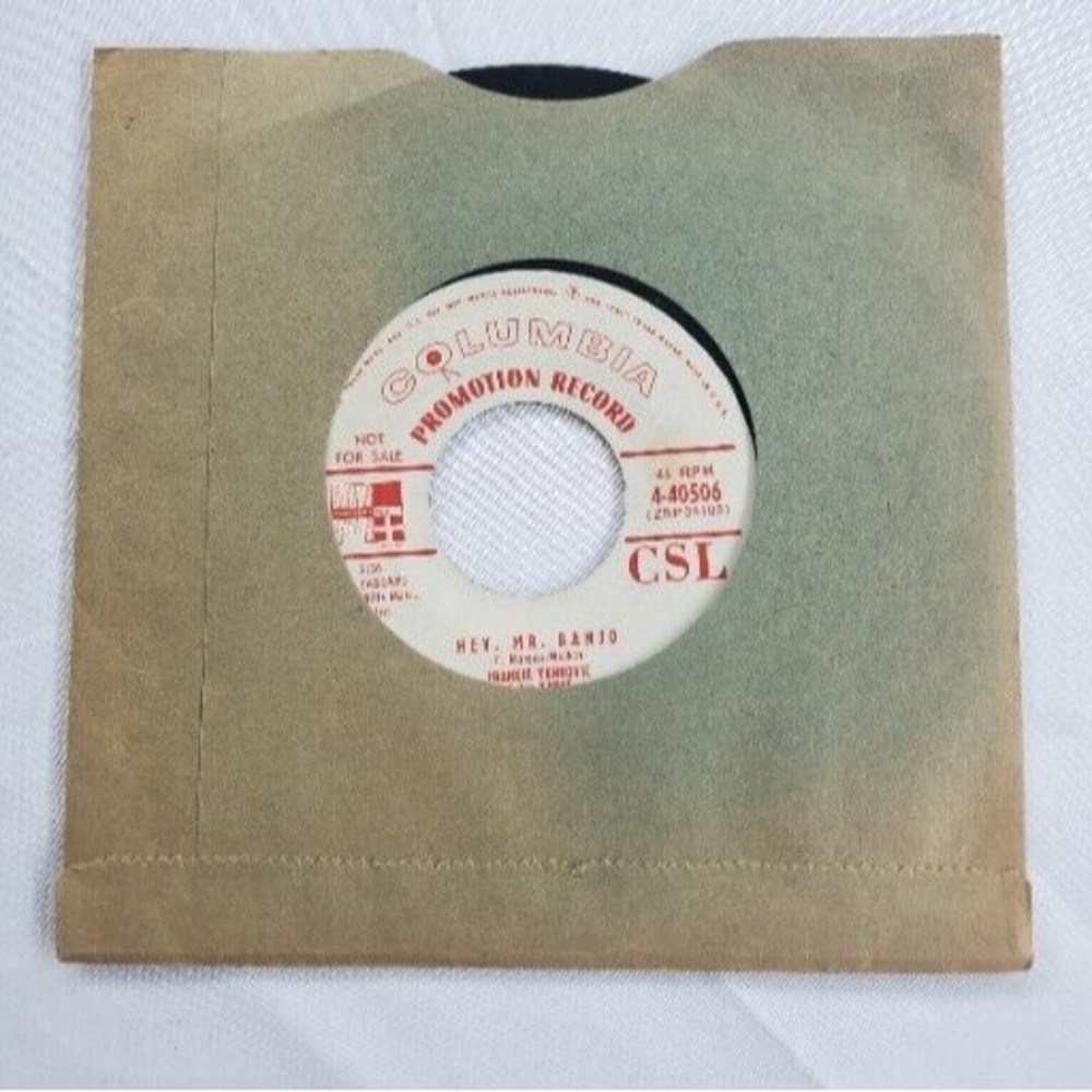 Frankie Yankovic Hey Mr. Banjo / Pretty Music 7" Promo 1955 Pop Folk World Music